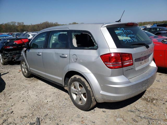 3C4PDCAB0DT536833 - 2013 DODGE JOURNEY SE SILVER photo 2