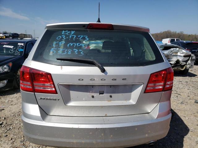 3C4PDCAB0DT536833 - 2013 DODGE JOURNEY SE SILVER photo 6