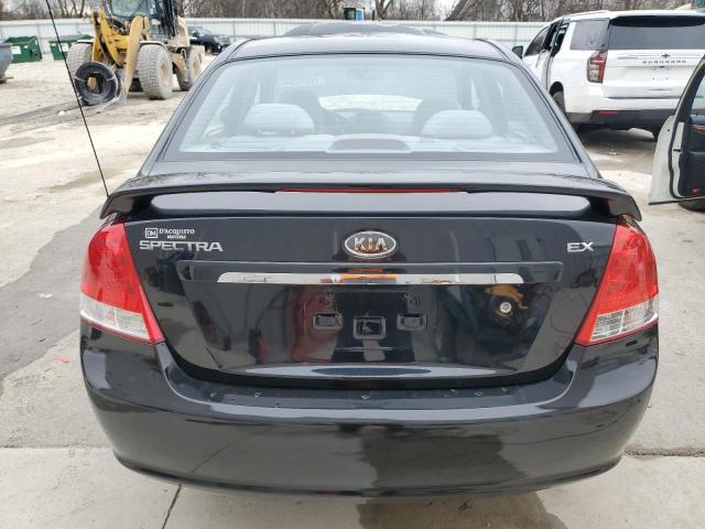 KNAFE121785500305 - 2008 KIA SPECTRA EX BLACK photo 6