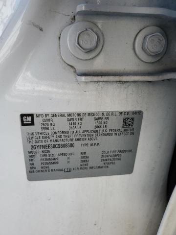 3GYFNEE30CS608300 - 2012 CADILLAC SRX PERFORMANCE COLLECTION WHITE photo 13