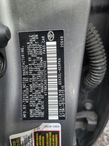 4T1BK36B77U171002 - 2007 TOYOTA AVALON XL Boz foto 12