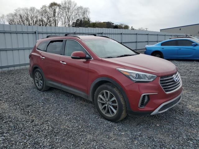 KM8SN4HF3HU238967 - 2017 HYUNDAI SANTA FE SE BURGUNDY photo 4