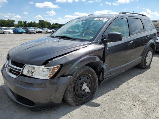 3C4PDCAB4JT218144 - 2018 DODGE JOURNEY SE CHARCOAL photo 2