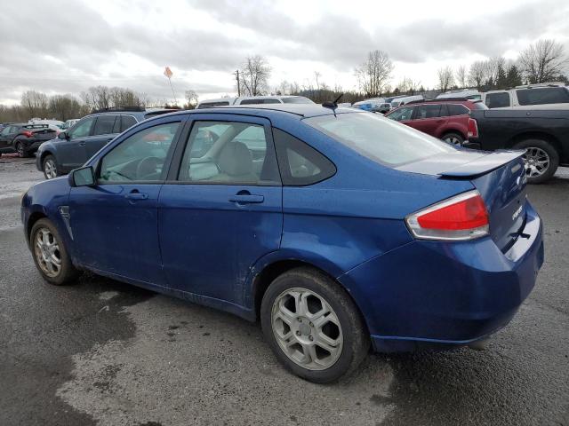 1FAHP35N68W131372 - 2008 FORD FOCUS SE BLUE photo 2