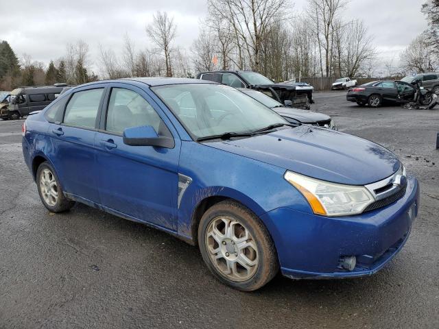 1FAHP35N68W131372 - 2008 FORD FOCUS SE BLUE photo 4