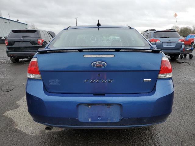 1FAHP35N68W131372 - 2008 FORD FOCUS SE BLUE photo 6