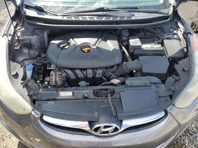 5NPDH4AE3CH125674 - 2012 HYUNDAI ELANTRA GLS GRAY photo 11