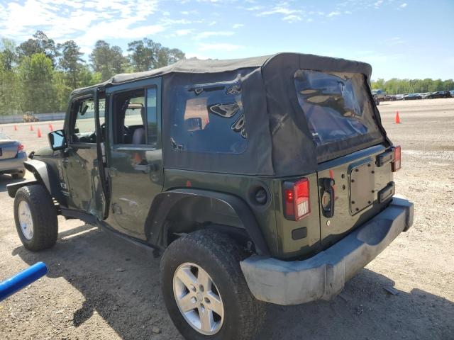 1J4GA39187L141071 - 2007 JEEP WRANGLER X GREEN photo 2