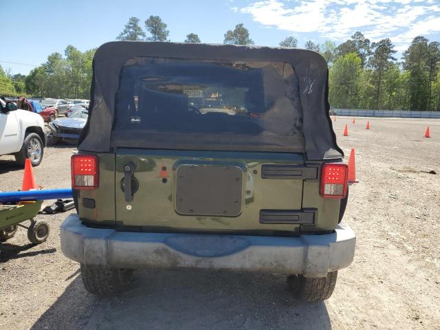 1J4GA39187L141071 - 2007 JEEP WRANGLER X GREEN photo 6