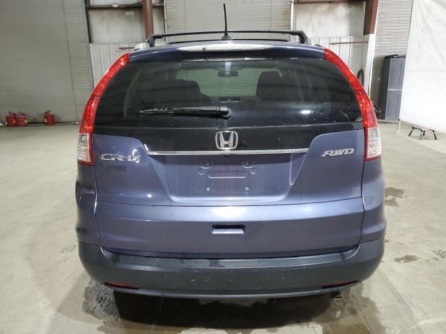 5J6RM4H77CL063405 - 2012 HONDA CR-V EXL BLUE photo 6