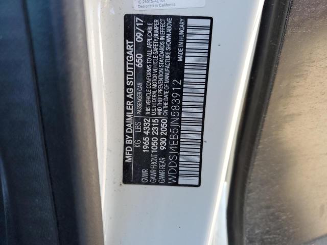 WDDSJ4EB5JN583912 - 2018 MERCEDES-BENZ CLA 250 BLACK photo 12