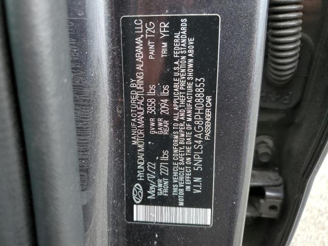 5NPLS4AG8PH088853 - 2023 HYUNDAI ELANTRA SEL CHARCOAL photo 12