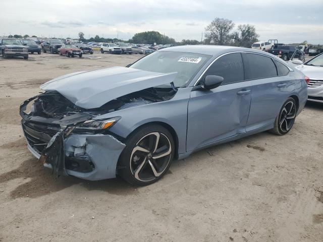 1HGCV1F31MA107761 - 2021 HONDA ACCORD SPORT GRAY photo 1