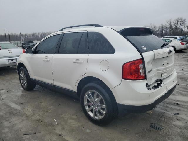 2FMDK3JC3DBE23256 - 2013 FORD EDGE SEL WHITE photo 2