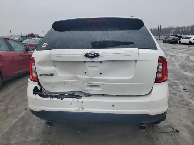 2FMDK3JC3DBE23256 - 2013 FORD EDGE SEL WHITE photo 6