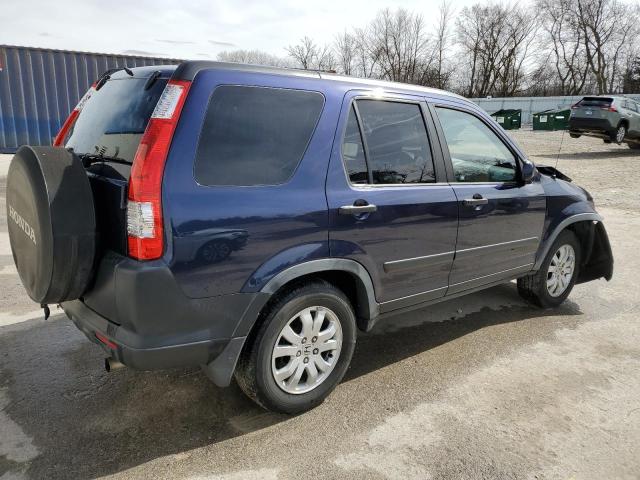 JHLRD78886C027746 - 2006 HONDA CR-V EX BLUE photo 3