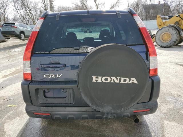 JHLRD78886C027746 - 2006 HONDA CR-V EX BLUE photo 6