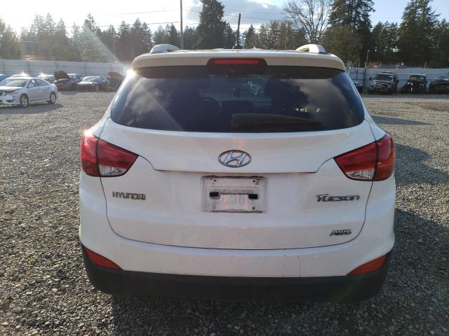 KM8JUCAC4BU270777 - 2011 HYUNDAI TUCSON GLS WHITE photo 6