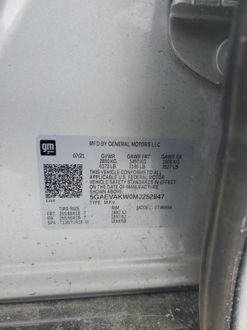 5GAEVAKW0MJ252847 - 2021 BUICK ENCLAVE ESSENCE Gümüş foto 13