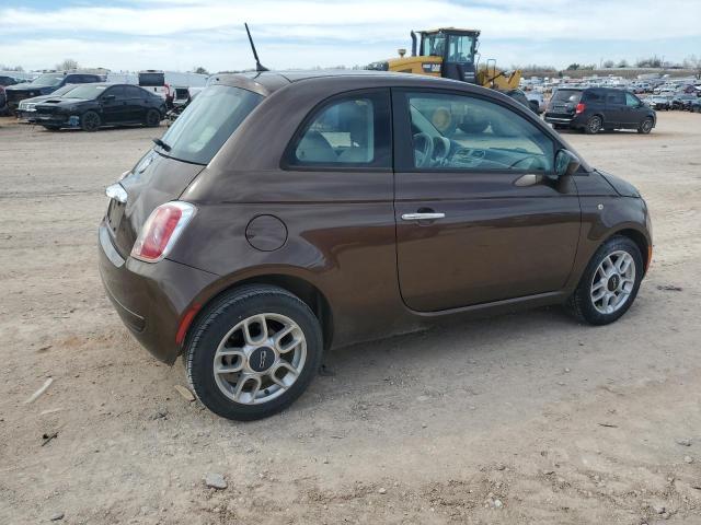 3C3CFFAR2CT200532 - 2012 FIAT 500 POP BROWN photo 3