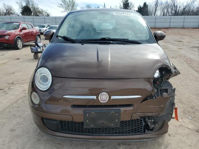 3C3CFFAR2CT200532 - 2012 FIAT 500 POP BROWN photo 5