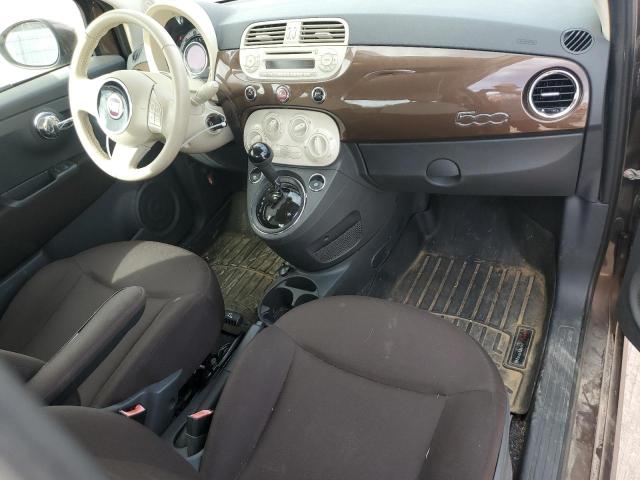 3C3CFFAR2CT200532 - 2012 FIAT 500 POP BROWN photo 8