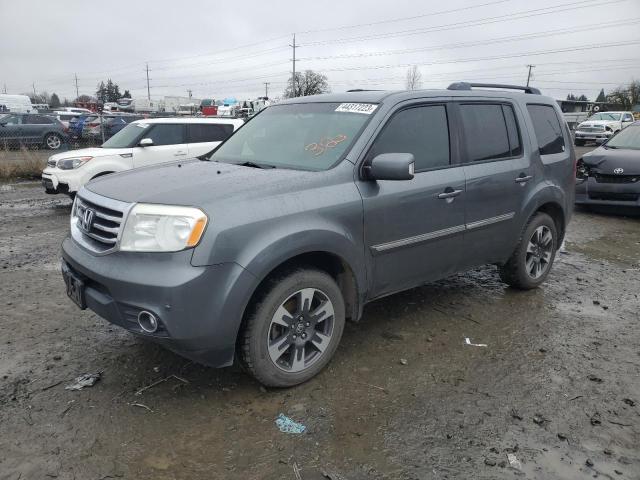 5FNYF4H90DB035687 - 2013 HONDA PILOT TOURING GRAY photo 1