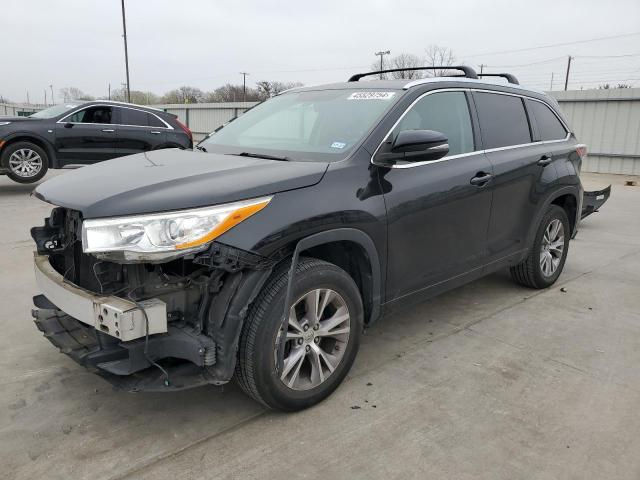 5TDKKRFH0ES025344 - 2014 TOYOTA HIGHLANDER XLE CHARCOAL photo 1