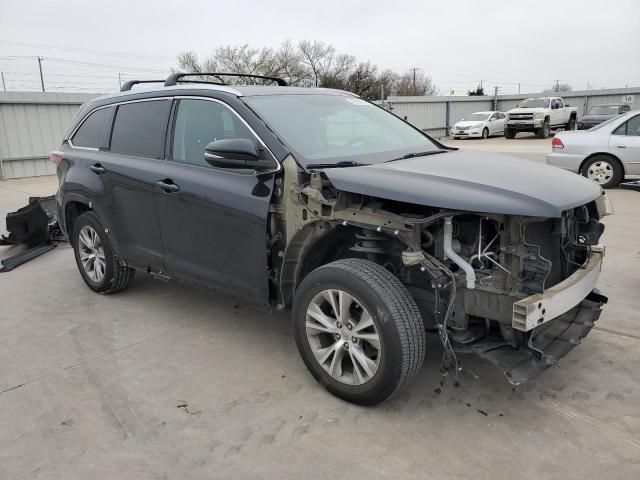 5TDKKRFH0ES025344 - 2014 TOYOTA HIGHLANDER XLE CHARCOAL photo 4