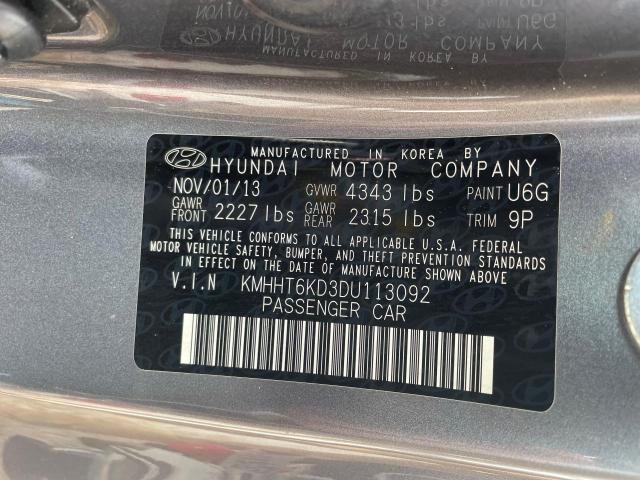 KMHHT6KD3DU113092 - 2013 HYUNDAI GENESIS CO 2.0T GRAY photo 10