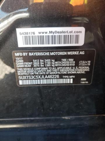 5UXTS3C5XJLA46226 - 2018 BMW X3 XDRIVEM40I CHARCOAL photo 13