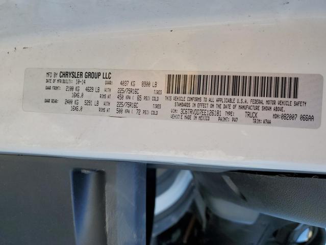 3C6TRVDD7EE126181 - 2014 RAM PROMASTER 2500 HIGH Ақ фото 13