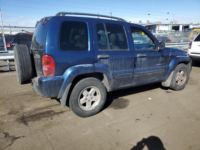 1J4GL58K33W718419 - 2003 JEEP LIBERTY 4D LIMITED BLUE photo 3