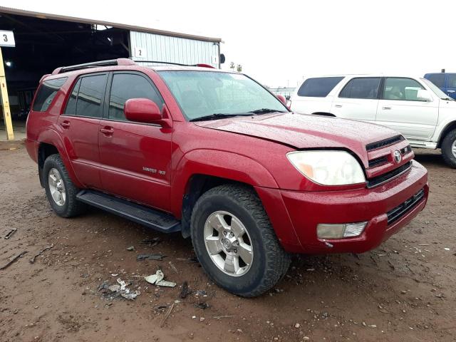 JTEBT17R648011095 - 2004 TOYOTA 4RUNNER LIMITED RED photo 4