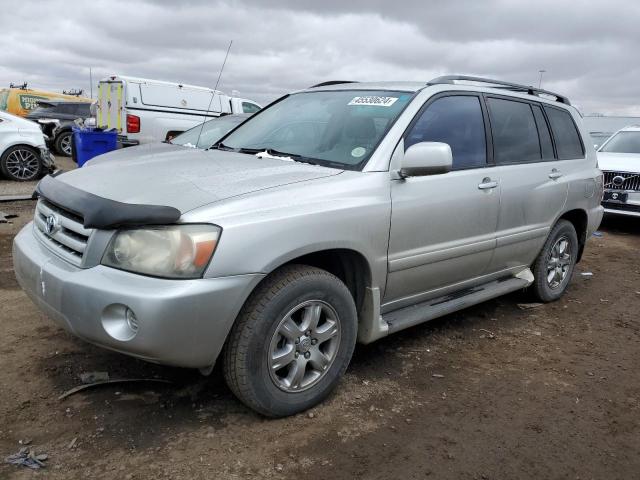 JTEEP21A740001457 - 2004 TOYOTA HIGHLANDER SILVER photo 1