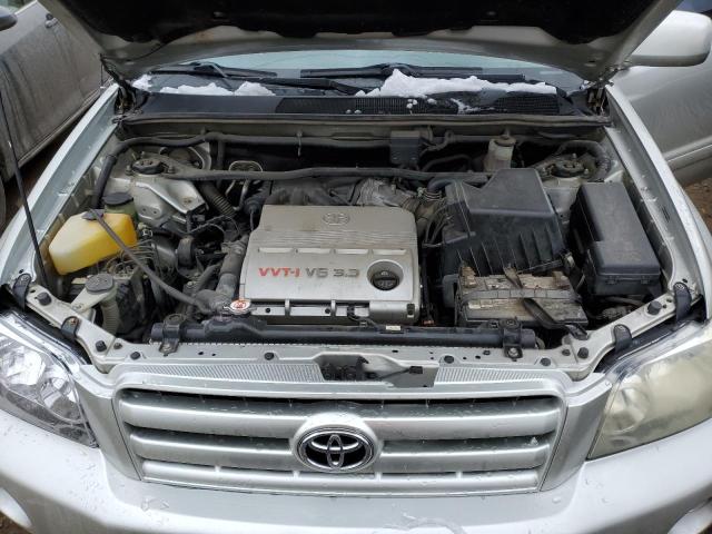 JTEEP21A740001457 - 2004 TOYOTA HIGHLANDER SILVER photo 12