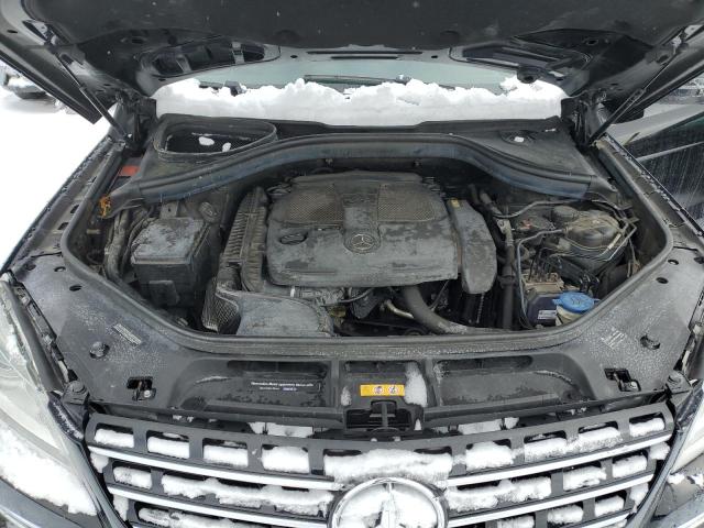 4JGDA5HB9EA383550 - 2014 MERCEDES-BENZ ML 350 4MATIC BLACK photo 12