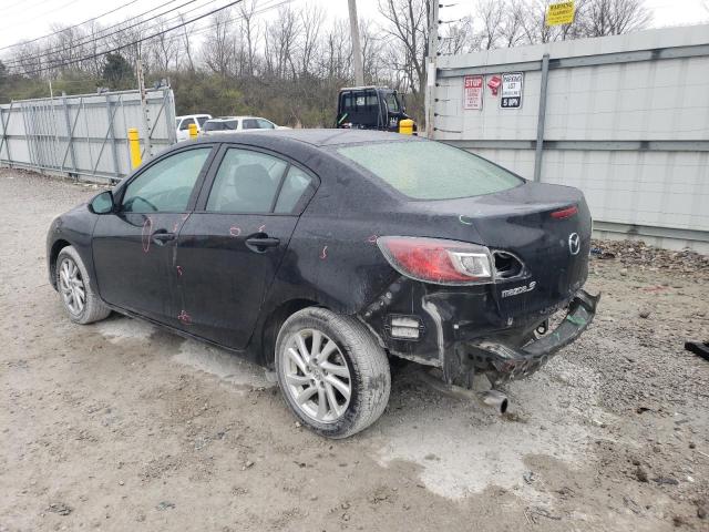 JM1BL1V77C1698780 - 2012 MAZDA 3 GRAND TO I BLACK photo 2