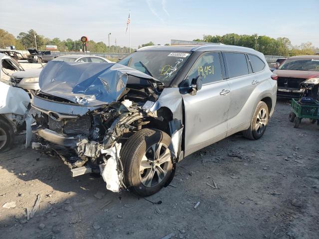 5TDGZRAH6MS079299 - 2021 TOYOTA HIGHLANDER XLE BLUE photo 1