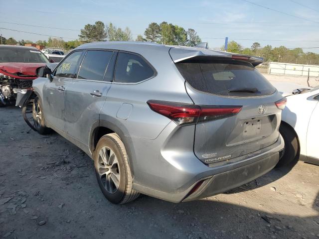 5TDGZRAH6MS079299 - 2021 TOYOTA HIGHLANDER XLE BLUE photo 2