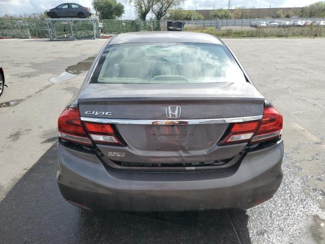 19XFB2F88DE030552 - 2013 HONDA CIVIC EX GRAY photo 6