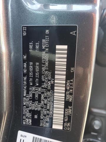 5TDKDRAH0PS002277 - 2023 TOYOTA HIGHLANDER L CHARCOAL photo 14