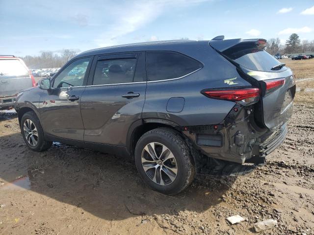 5TDKDRAH0PS002277 - 2023 TOYOTA HIGHLANDER L CHARCOAL photo 2