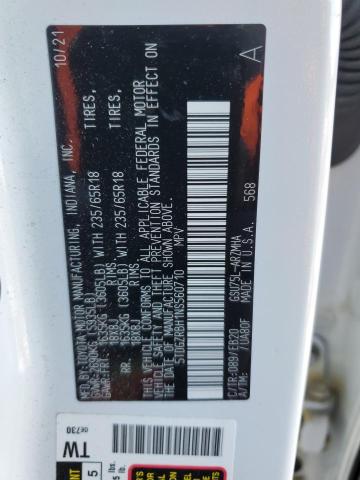 5TDGZRBH1NS560710 - 2022 TOYOTA HIGHLANDER XLE 白色 照片 14