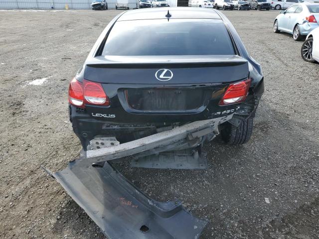 JTHBE96S380041613 - 2008 LEXUS GS 350 BLACK photo 6