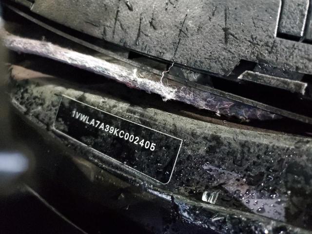 1VWLA7A39KC002405 - 2019 VOLKSWAGEN PASSAT WOLFSBURG BLACK photo 12