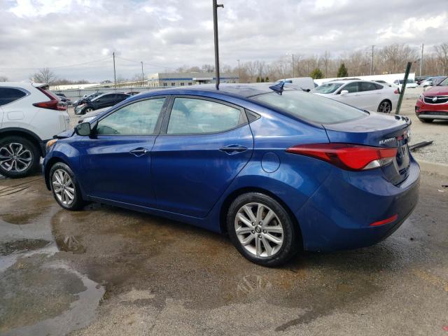 5NPDH4AE6FH570530 - 2015 HYUNDAI ELANTRA SE BLUE photo 2