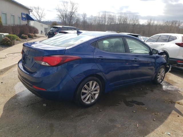 5NPDH4AE6FH570530 - 2015 HYUNDAI ELANTRA SE BLUE photo 3