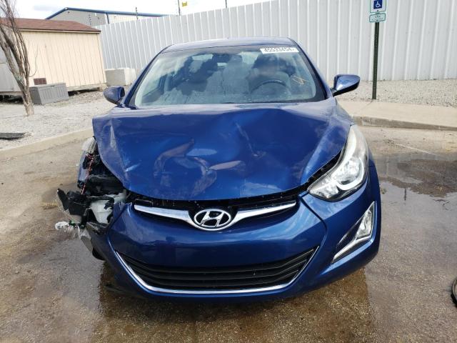 5NPDH4AE6FH570530 - 2015 HYUNDAI ELANTRA SE BLUE photo 5