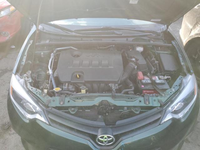 5YFBURHEXEP032887 - 2014 TOYOTA COROLLA L GREEN photo 11